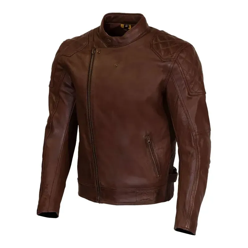 Merlin Chester D3O Leather Motorcycle Jacket - Brown - M New Release