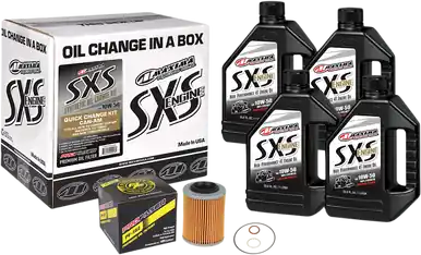 Maxima 90-219013-CA - SXS Synthetic Oil Change Kit - Can-Am - 10W-50 Limited Offer