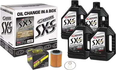 Worldwide Shipping Maxima 90-469013-CA - SXS Synthetic Oil Change Kit - Can-Am - 5W-40