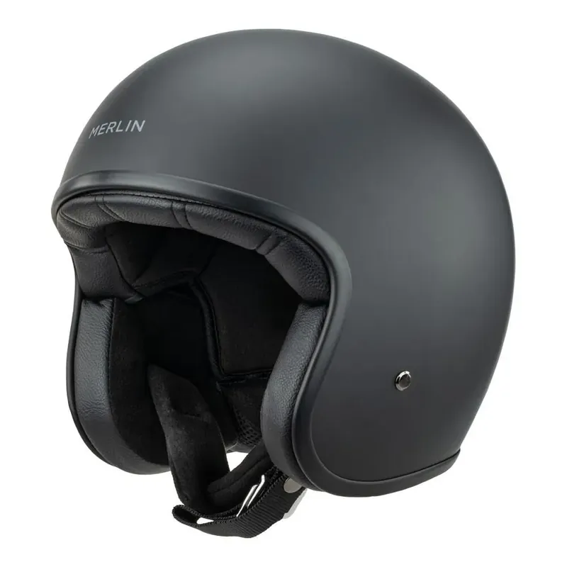 Today Only Merlin Blackbird Open Face Helmet - Matte Black - XS