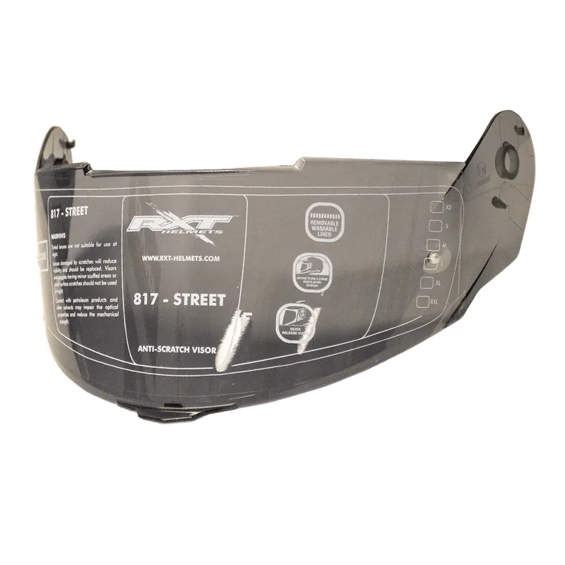 RXT 817 Street Visor (Pinlock Ready) - Silver Mirror Place Order