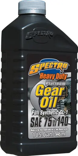 Spectro R.HDPGO - Platinum Full Syn Hd Gear Oil 75w140 1 Qt Top Rated