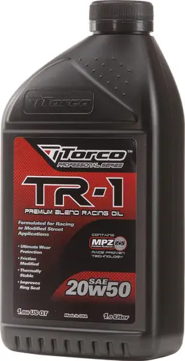 Torco A142050CE - Tr-1r Premium Blend Racing Oil 20w-50 1l New Release