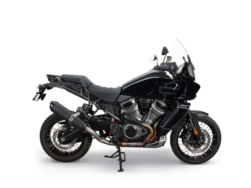Two Brothers Racing Slip-On for Harley-Davidson Pan America S1R - Black Mega Sale