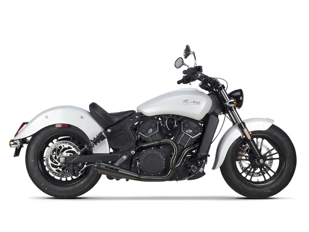 Two Brothers Racing Carbon Tip Full System for Indian Scout '15-23, Victory Octane - Black Free Delivery