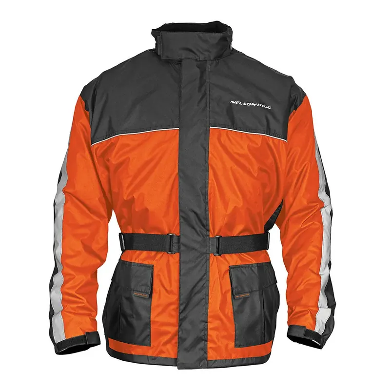 While Supplies Last Nelson Rigg Solo Storm Rain Jacket - Hi-Vis Orange/Black - S