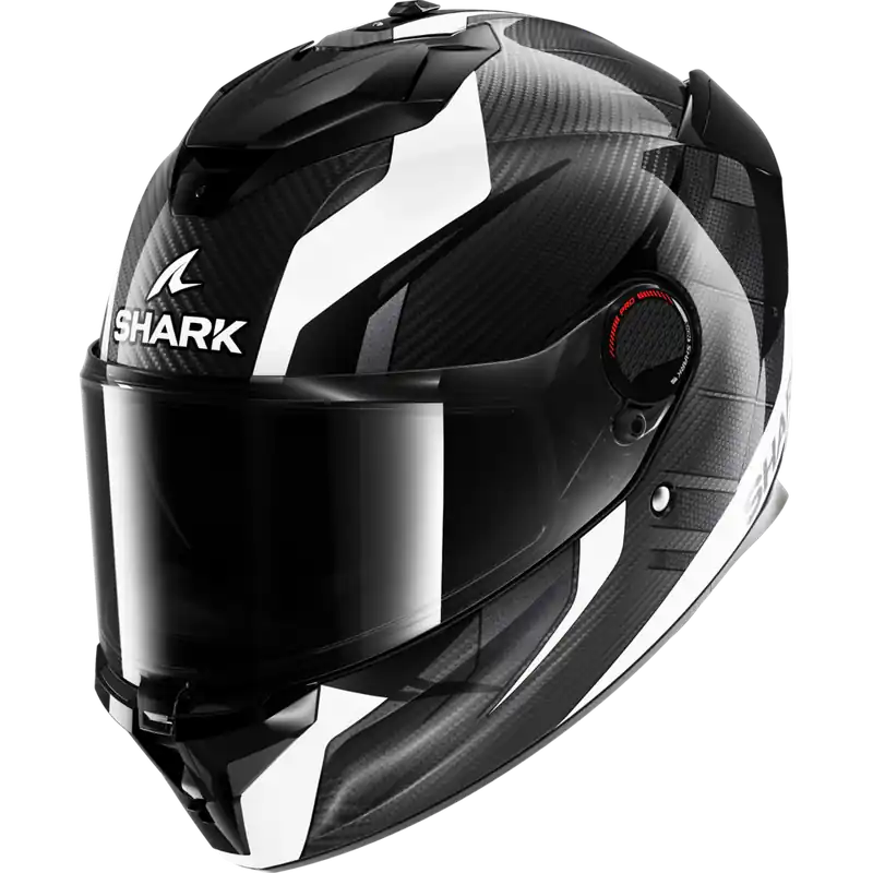 Shark Spartan GT Pro Kultram Carbon Full Face Helmet - White/Black - S Free Delivery