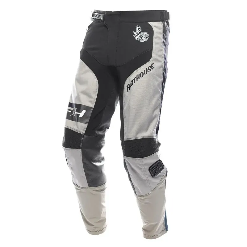 Fasthouse Grindhouse Club MX Pants - Light Grey/Black/Teal - 28 Direct From Manufacturer