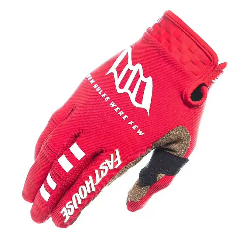 Fasthouse Speed Style Ramble MX Gloves - Red - 2XL Authentic