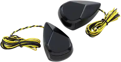 Alloy Art #MRL-1B - Turn Signal - Black - Smoke/Amber Exclusive Offer