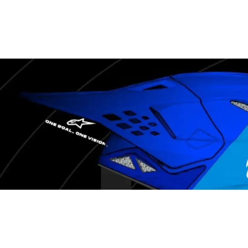 Buy Online Alpinestars Visor for ECE 22.06 SM10 Flood - Metal Blue/Med Blue/Black Carbon M&G - OS