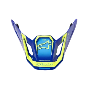 Holiday Sale Alpinestars 2026 SM7 Deed Peak - Blue/Fluro Yellow/Glossy - OS
