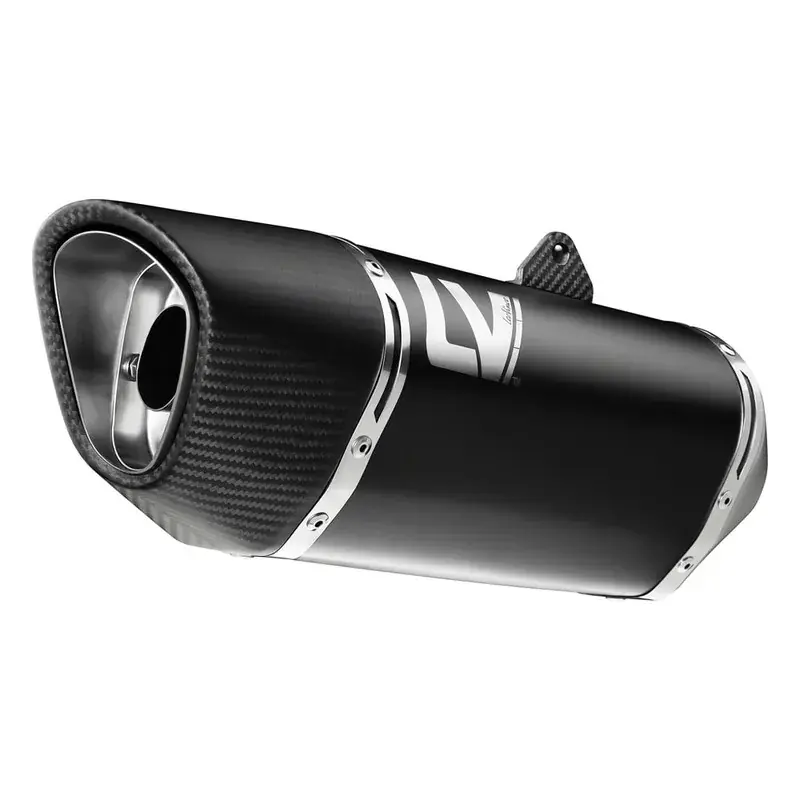 Leovince Lv-14 R Black Edition Full System Exhaust for Triumph Street Triple 765 R/Rs/A2 '23-24 - Stainless Black Next Day Delivery