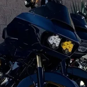 Worldwide Shipping Baja Designs Complete Headlight Package for 15+ RoadGlide - Clear x1/Amber x1