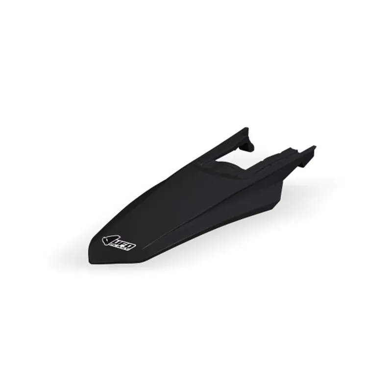 Crafted UFO Rear Fender W.Pins - KTM EXC 150/XC W150/XC W150TPI/EXC 250/XC W250/EXC-F 250/XCF W250/EXC 300/XC W300/EXC 24-25 - Black