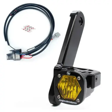 Affordable Cali Raised Moto 14+ Street Glide/Road King Billet S1 Pod Front Turn Signal Bracket & Harness