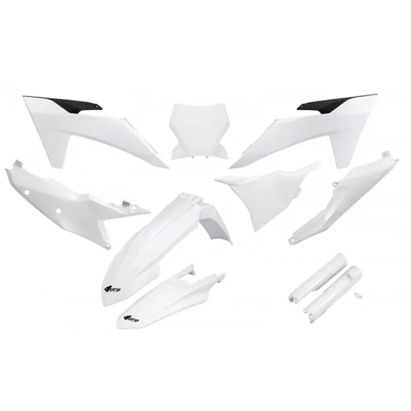 UFO Full Plastics Kit - KTM SX 250/XC 250/SX 125/XC 125/SX-F 350/XCF 350/SX-F 450/XCF 450/SX 300/XC 23-24 - White One Day Deal