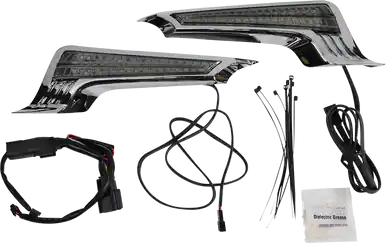 Affordable Ciro #40045 - Filler Panel LED Lights - Chrome - Red