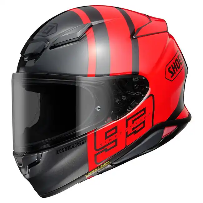 Shoei NXR2 MM93 Track Helmet TC-1 - Black/Red - 2XS Low Price