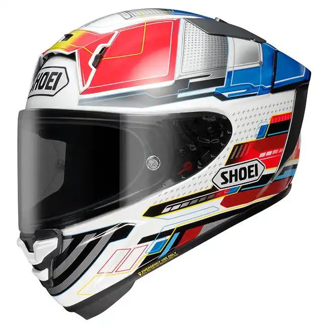Shoei X-SPR Pro Proxy Helmet TC-10 - White/Red/Blue - S Low Price