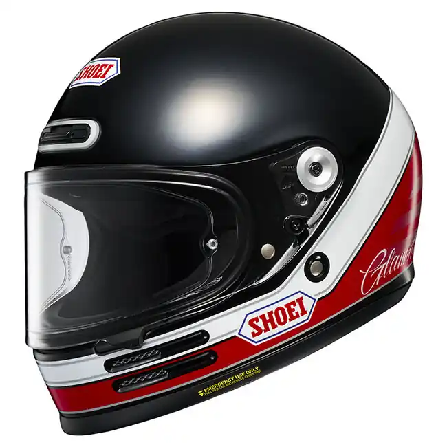 Shoei Glamster 06 Abiding Helmet TC-1 - Black/Red - XS Fresh Stock