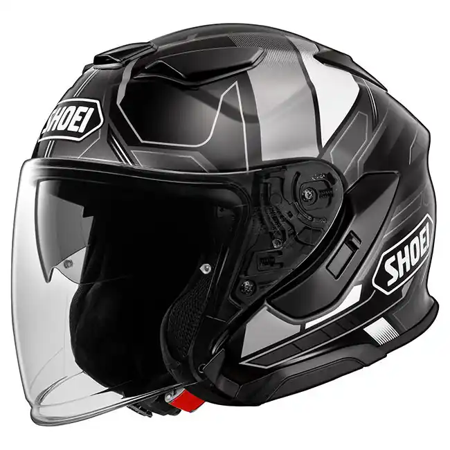 Shoei J-Cruise 3 Whizzy Helmet TC-5 - Black/Grey/White - S Instant Buy