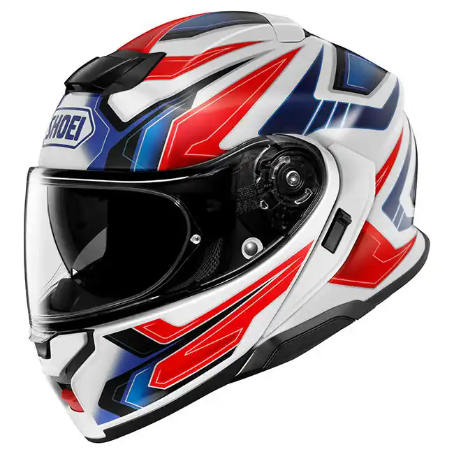 Original Shoei Neotec 3 Anthem Helmet TC-10 - White/Red/Blue - XS
