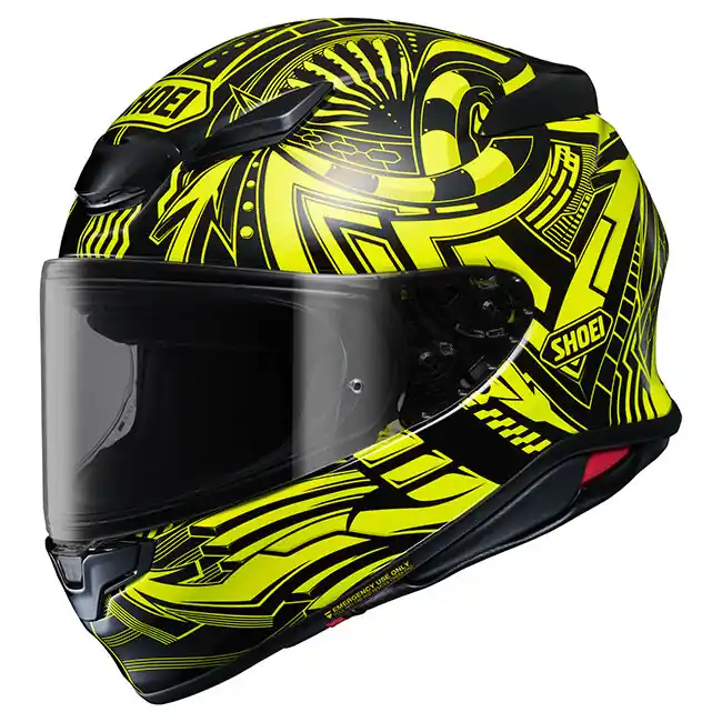 Instant Buy Shoei NXR2 Beaut Helmet TC-3 - Black/Hi-Vis/White - XS