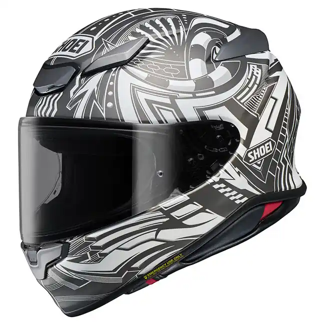 Final Sale Shoei NXR2 Beaut Helmet TC-6 - Grey/White/Black - S
