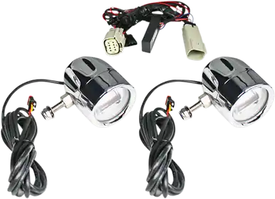 Affordable Custom Dynamics #PB-FOG-TKE-C - LED Fog Light - Trike - Chrome