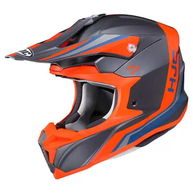 HJC i50 Flux MC-6HSF MX Helmet - Grey/Orange - XS Special Discount