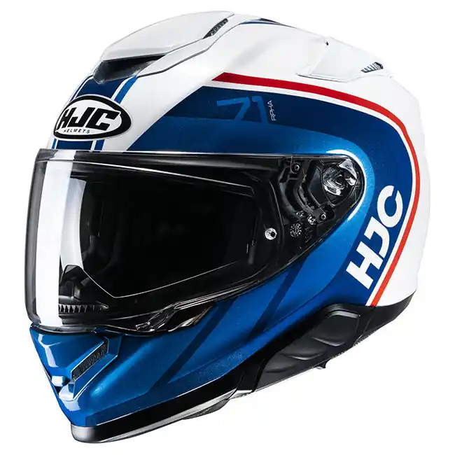 Seasonal Sale HJC RPHA 71 Mapos MC-21 Full Face Helmet - White/Blue - XS