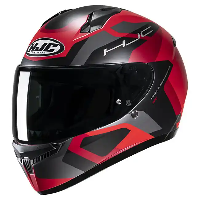 Reduced Price HJC C10 Tins MC-1SF Full Face Helmet - Black/Red - S