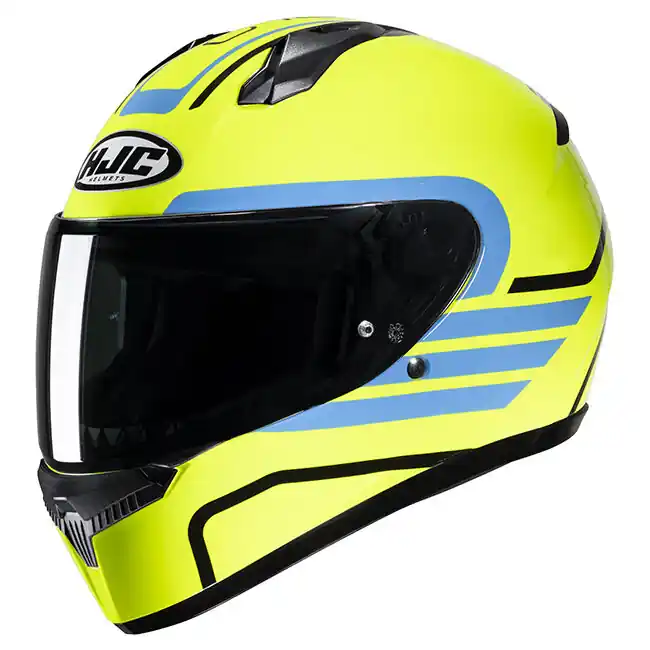Buy Direct HJC C10 Lito MC-3H Full Face Helmet - Yellow/Blue - L