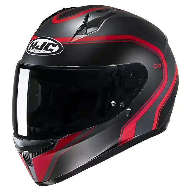 Sale HJC C10 Elie MC-1SF Full Face Helmet - Black/Red - 3XS