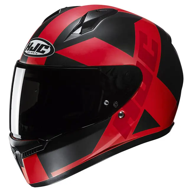 Special Offer HJC C10 Tez MC-1SF Full Face Helmet - Black/Red - 2XS