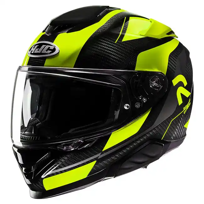 Cheap HJC RPHA 71 Carbon Hamil MC-3H Full Face Helmet - Black/Yellow - L