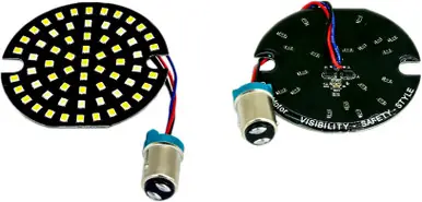 Cyron AC1157PFAW - Led Turn Signal Inserts 3" 1157 Wht Halo Amber High Quality