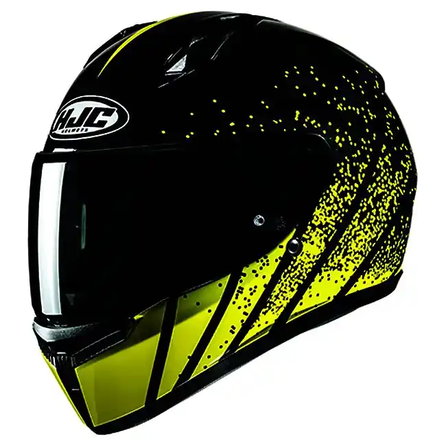 Authentic HJC C10 Haven MC-3 Full Face Helmet - Black/Hi-Vis - XS