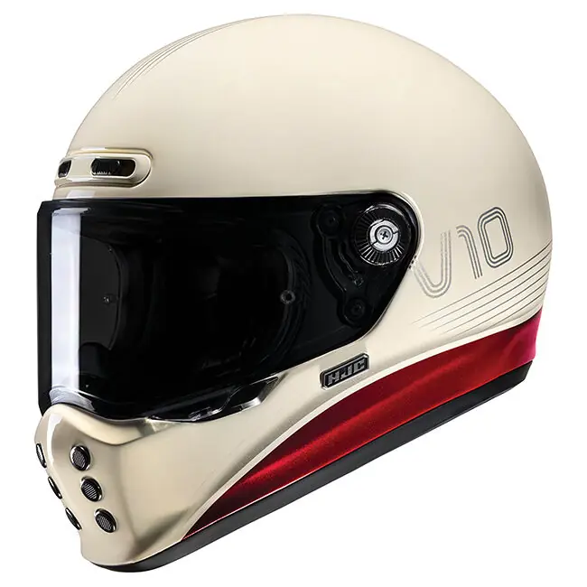 Cheap HJC V10 Tami MC-1 Full Face Helmet - White/Red - S