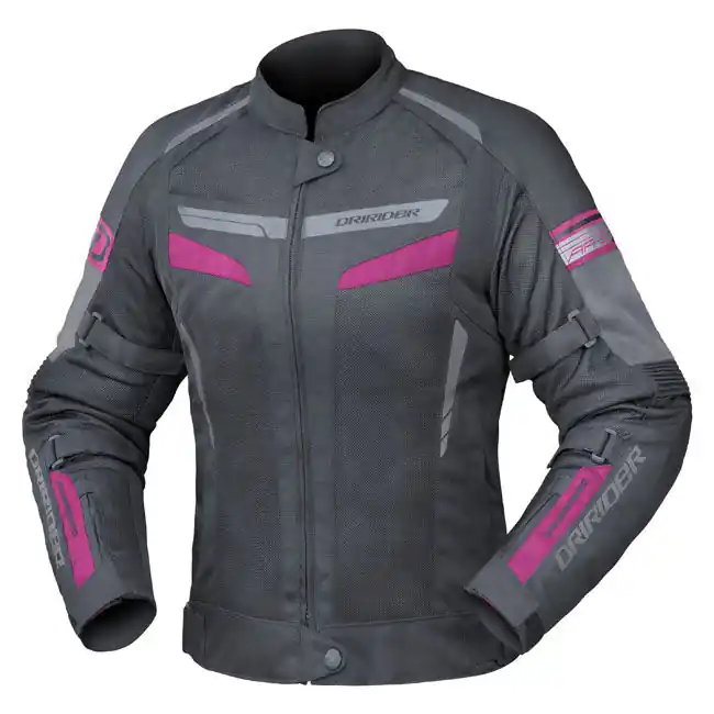 Reduced Price Dri Rider Air-Ride 5 Womens Jacket - Black/Pink - L 6