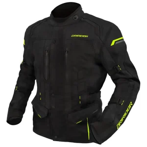 Budget Dri Rider Compass 4 Jacket - Black/Hi-Vis Yellow - S