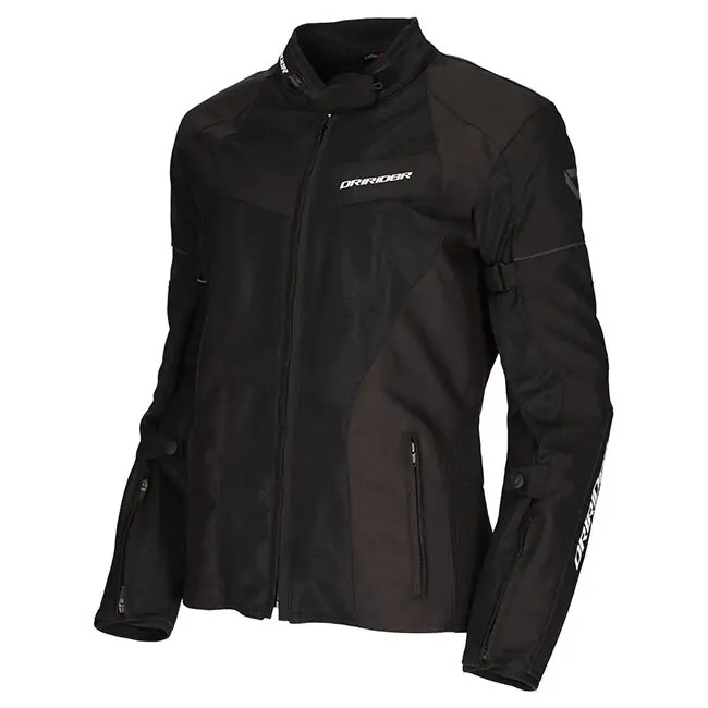 Trending Dri Rider Vivid 3 Air Womens Jacket - Black/Black - L 6