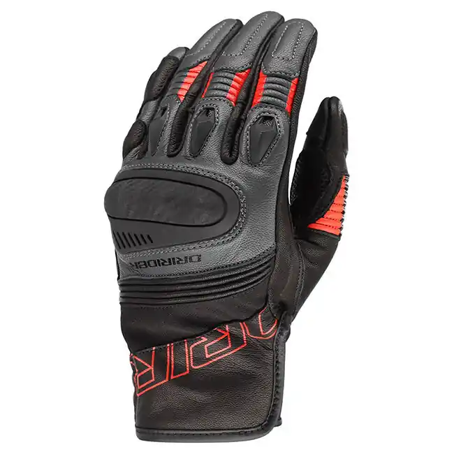 Price Cut Dri Rider Torque Short Cuff Gloves - Black/Grey/Red - S