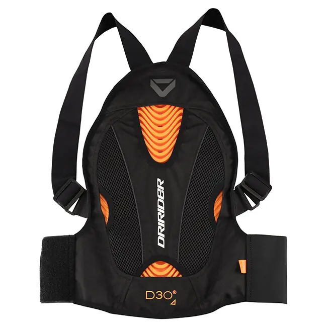 Flash Sale Dri Rider Back Protector - Black/Orange - L/XL