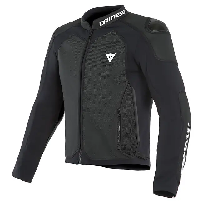 Dainese Intrepida Perforated Leather Jacket - Matt Black/Charcoal Grey/Matt Black - 58 Worldwide Shipping