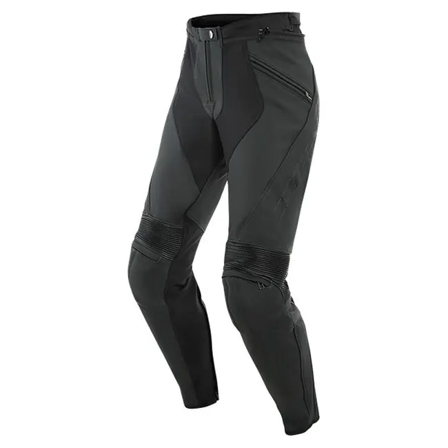 Direct From Factory Dainese Ladies Pony 3 Perforated Leather Pants - Matt Black - 42