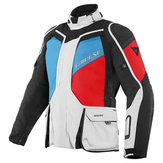 Dainese D-Explorer 2 Gore-Tex Jacket - Glacier Grey/Blue/Lava Red - 50 Best Price