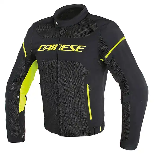 Dainese Air Frame D1 Tex Jacket - Black/Black/Fluro Yellow - 58 Fast Shipping