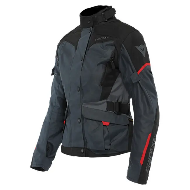 Dainese Ladies Tempest 3 D-Dry Jacket - Ebony/Black/Lava Red - 38 Trending